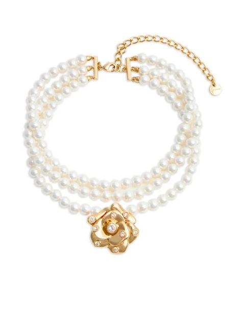 Self-Portrait pearl choker - White - zdjęcie produktu nr 1