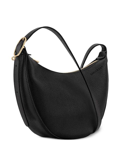 Longchamp small Le Foulonné leather cross body bag - Black - zdjęcie produktu nr 2