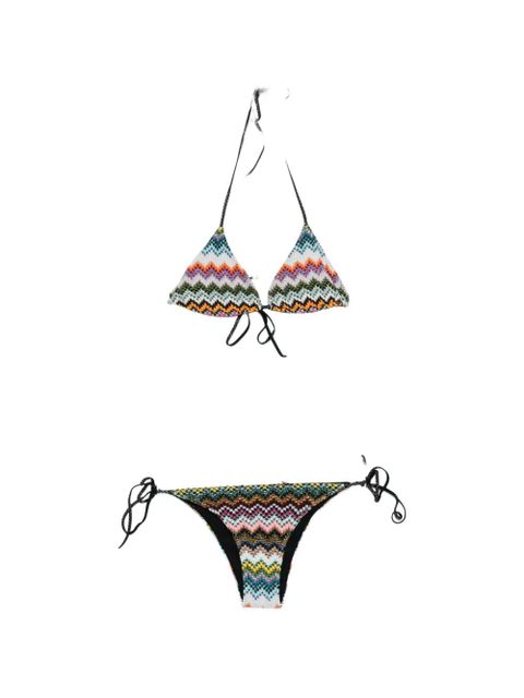 Missoni zigzag tie bikini - Black - zdjęcie produktu nr 1