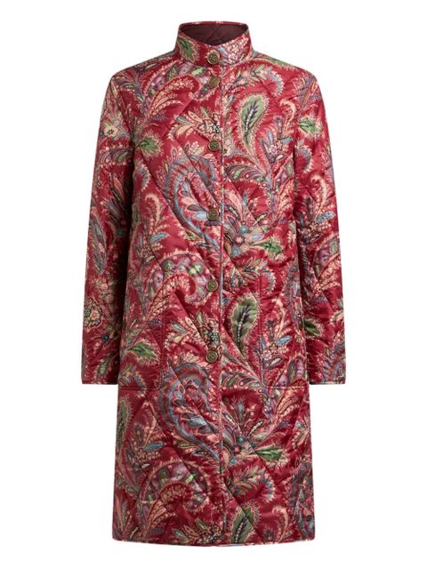 ETRO quilted paisley reversible coat - Red - zdjęcie produktu nr 1
