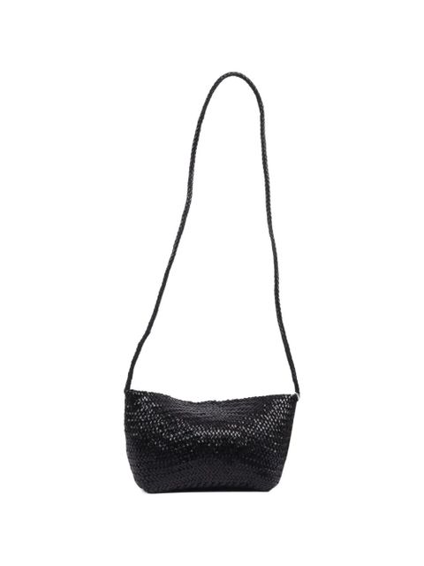 DRAGON DIFFUSION Corsina diagonal weave shoulder bag - Black - zdjęcie produktu nr 2