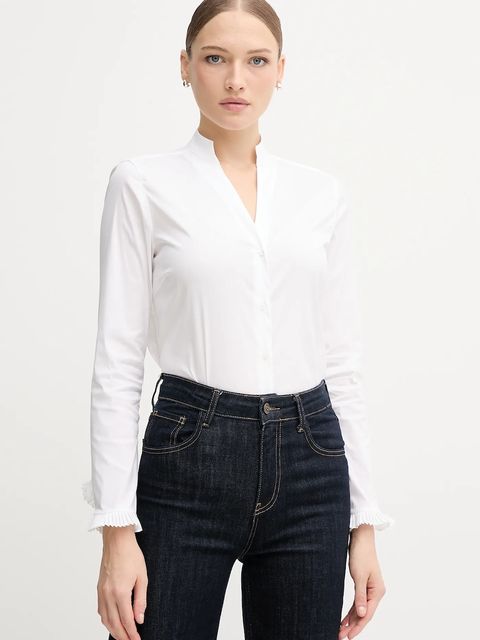 Mos Mosh koszula HASSIE damska kolor biały regular ze stójką 174320 - zdjęcie produktu nr 1