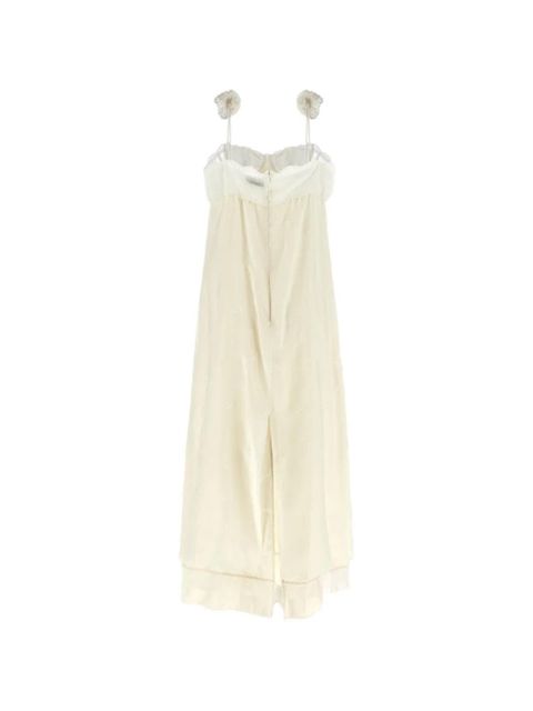 Magda Butrym jacquard-silk embroidered midi dress - White - zdjęcie produktu nr 2