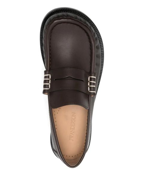 JW Anderson stitched loafers - Brown