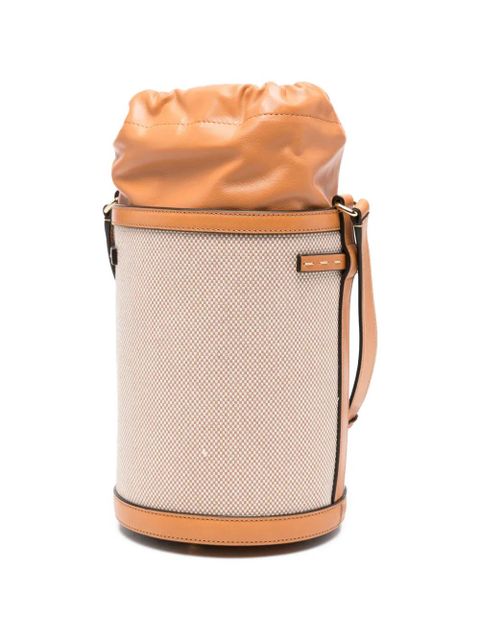 Valentino Garavani logo-detail bucket bag - Neutrals