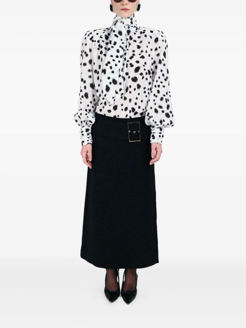 Rowen Rose dalmatian-pattern blouse - White - zdjęcie produktu nr 2