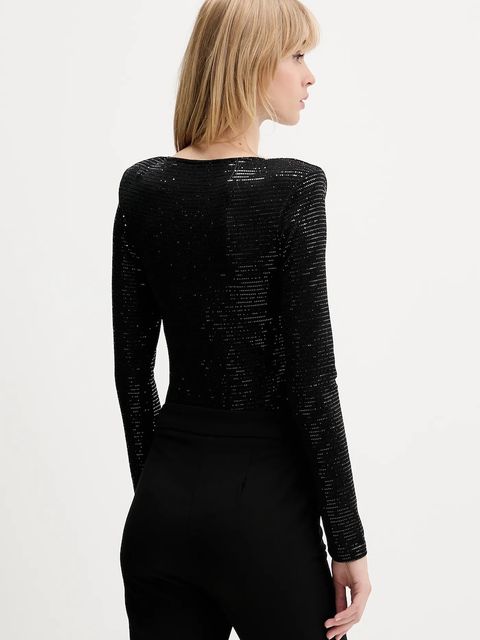 HUGO body damska kolor czarny gładka 50546238