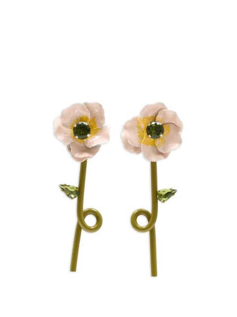 Simone Rocha Blooming Poppy earrings - Green - zdjęcie produktu nr 1