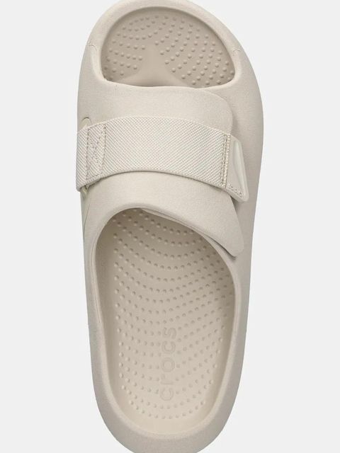 Crocs klapki Mellow Luxe Recovery Slide kolor beżowy 209413.160