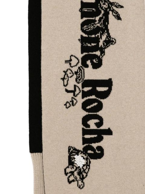 Simone Rocha logo-printed scarf - Brown - zdjęcie produktu nr 2