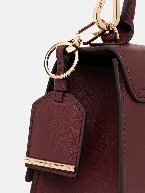 Geox torebka skórzana CICLAMINIA kolor bordowy D45K5A 00043