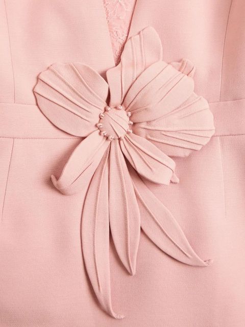 Valentino Garavani embroidered crepe couture dress - Pink - zdjęcie produktu nr 2