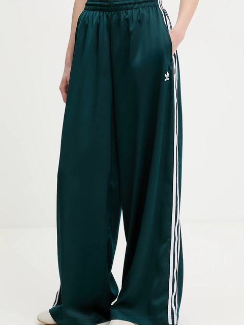 adidas Originals spodnie dresowe Satin Tp Wl damskie kolor zielony z aplikacją JV7511 - zdjęcie produktu nr 1
