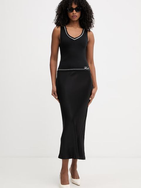 Karl Lagerfeld top damski z wiskozy - zdjęcie produktu nr 1