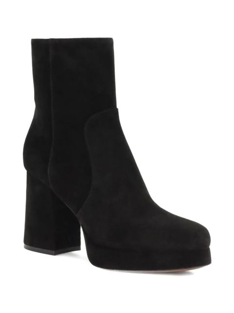 Valentino Garavani 95mm platform logo heel boots - Black