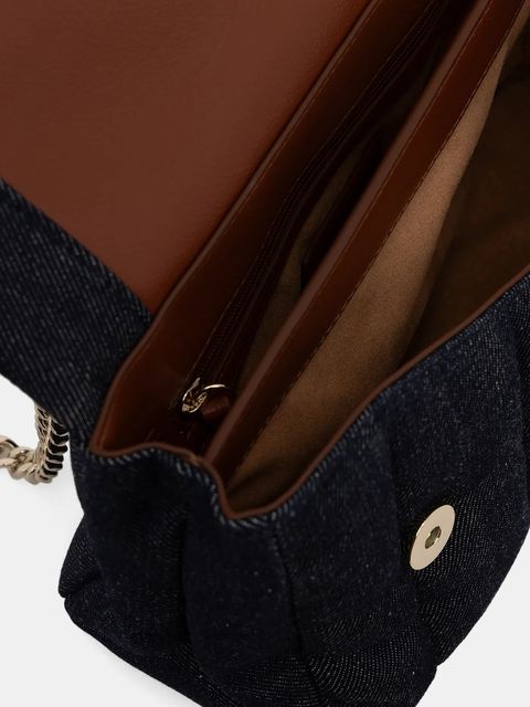 BOSS torebka jeansowa kolor niebieski 50542064