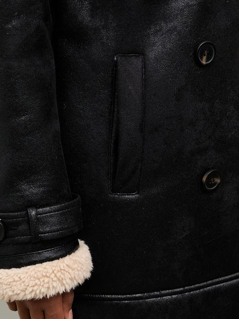 Answear.LAB płaszcz kolor czarny