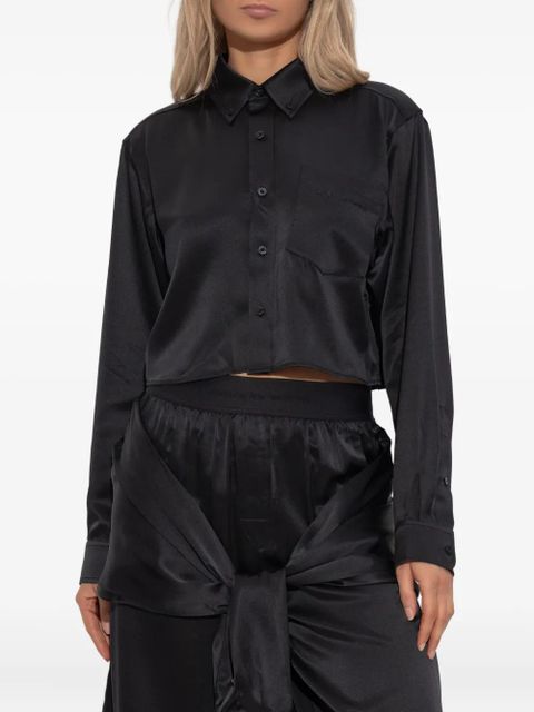 Alexander Wang patch-pocket shirt - Black - zdjęcie produktu nr 2