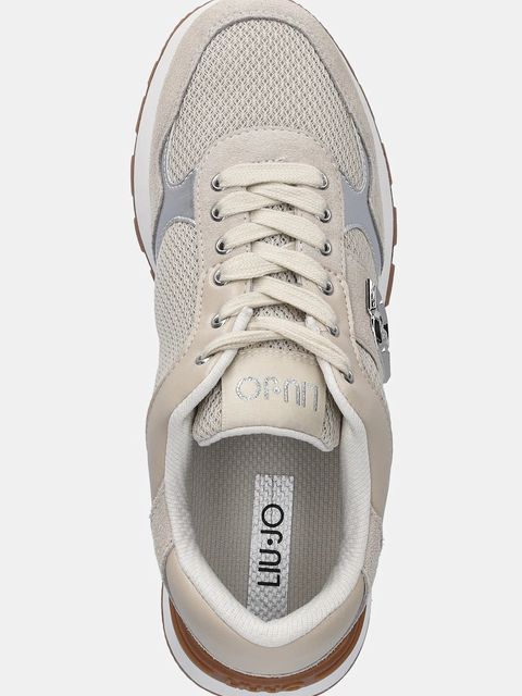 Liu Jo sneakersy AMAZING 43 BIS damskie kolor beżowy BA6031PX027S1856