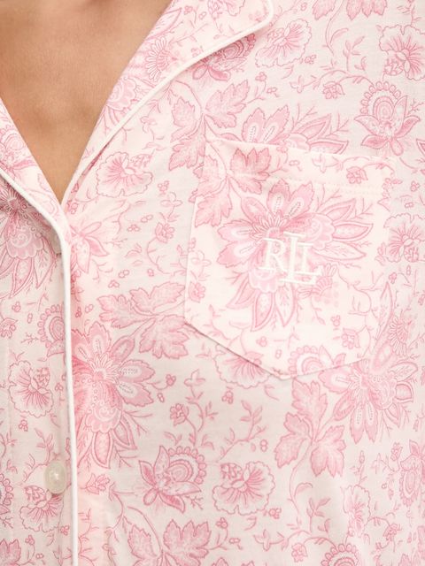 Lauren Ralph Lauren koszula nocna damska kolor różowy ILN32443