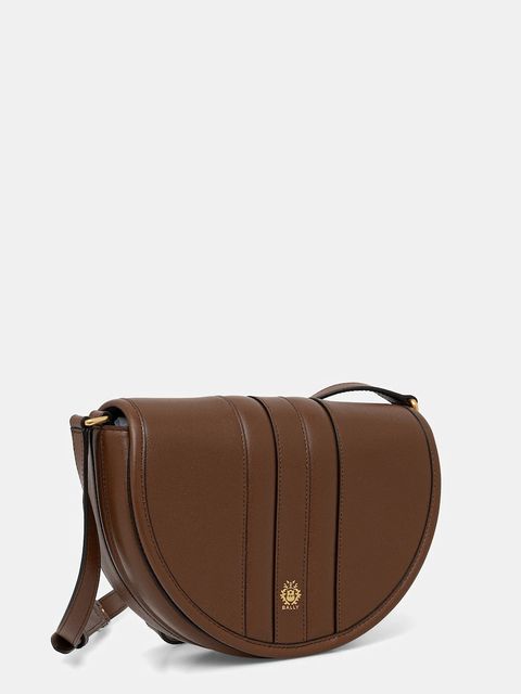 Bally torebka skórzana kolor brązowy WAM04A