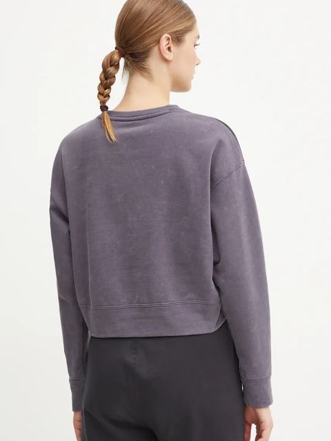 Puma bluza bawełniana damska kolor fioletowy gładka 626799