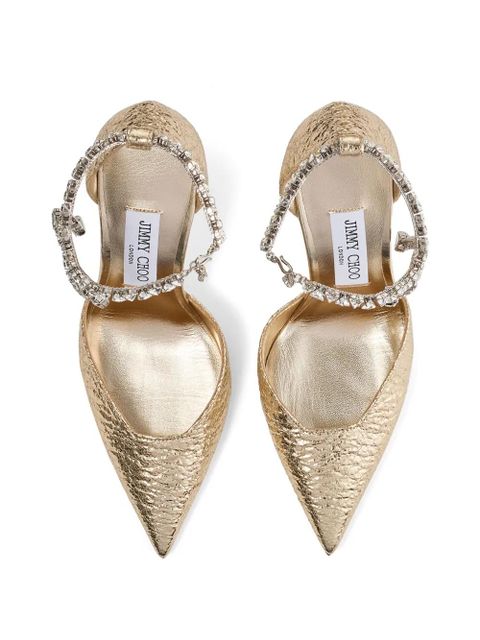 Jimmy Choo 100mm Stevie pumps - Gold