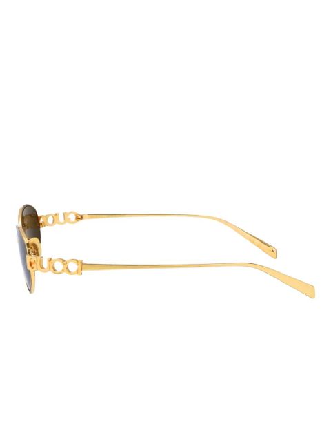 Gucci Eyewear oval-frame sunglasses - Gold