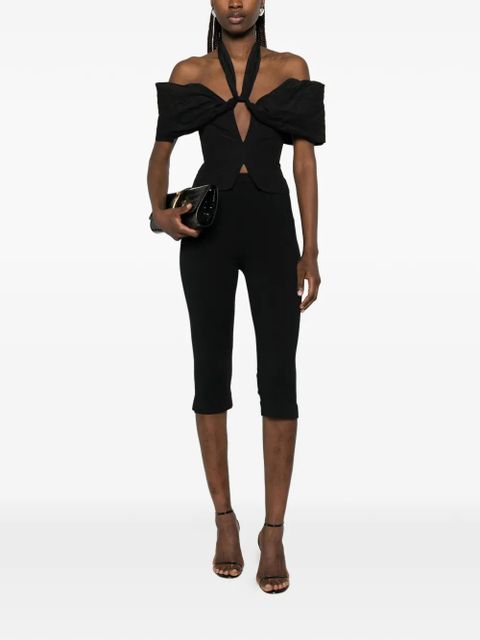 Magda Butrym tie-neck blouse - Black - zdjęcie produktu nr 2