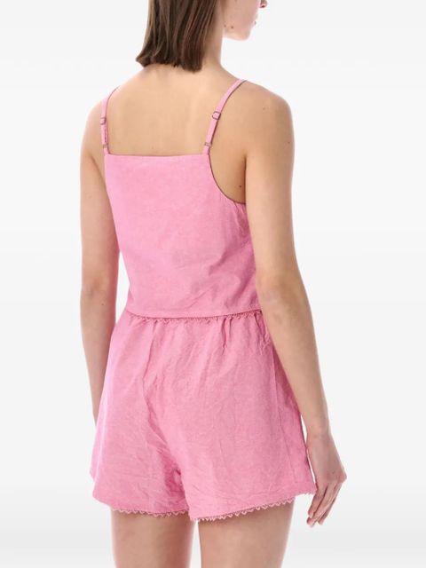 American Vintage Feoly ace-trim spaghetti-strap top - Pink - zdjęcie produktu nr 2