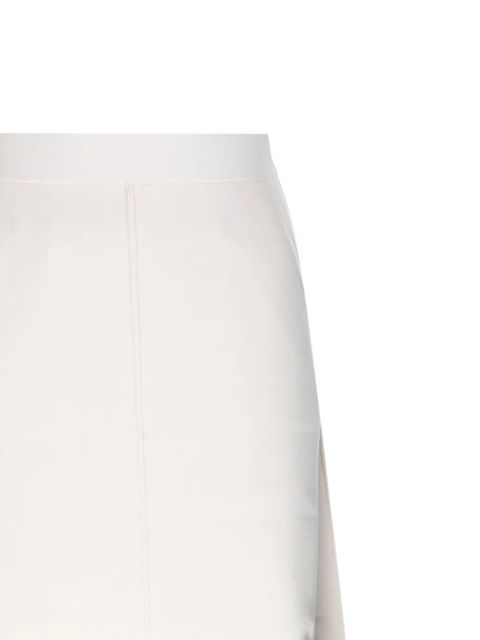 Max Mara asymmetrical-hem midi skirt - White