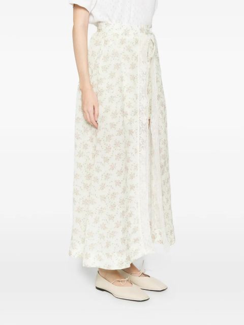 SANDRO floral lace shorts - Green