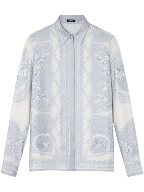 Versace La Coupe des Dieux silk shirt - Blue - zdjęcie produktu nr 1