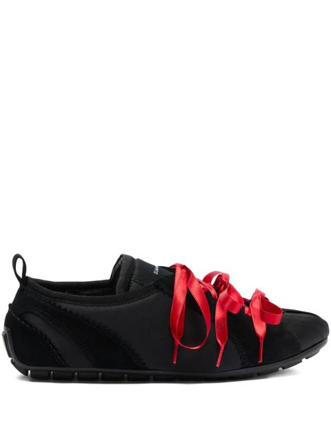 Simone Rocha Ballerina Grip satin ribbon sneakers - Black - zdjęcie produktu nr 2