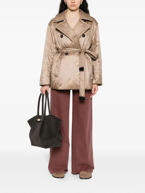 Max Mara Calla belted double-breasted jacket - Neutrals