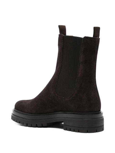 Gianvito Rossi Chester elastic-panel boots - Brown