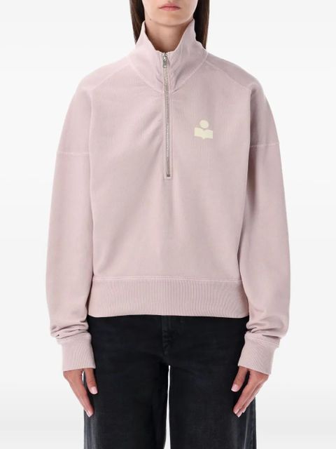 MARANT ÉTOILE Ross half-zip fleece sweatshirt - Pink - zdjęcie produktu nr 1