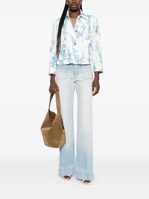 ETRO floral-embroidered patch-pockets jacket - White - zdjęcie produktu nr 2