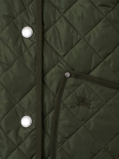 Burberry cropped quilted jacket - Green