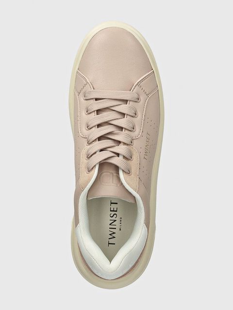 Twinset sneakersy kolor różowy 242TCP01C