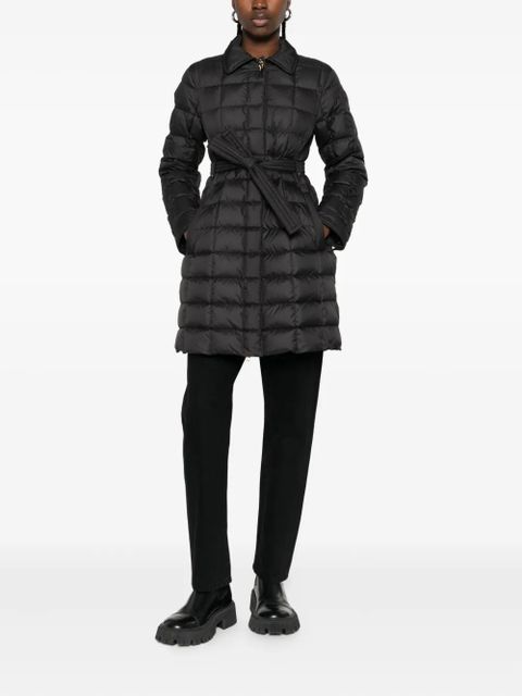 Moncler quilted belted coat - Black