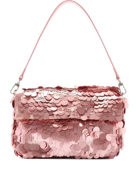 STAUD Timmy sequin embellished shoulder bag - Pink - zdjęcie produktu nr 1