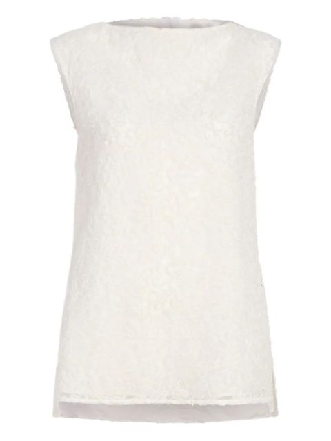 Proenza Schouler Virginie embroidery-detail top - White - zdjęcie produktu nr 1