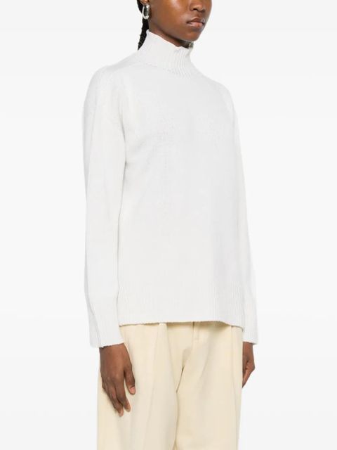 SOLOTRE high-neck sweater - White