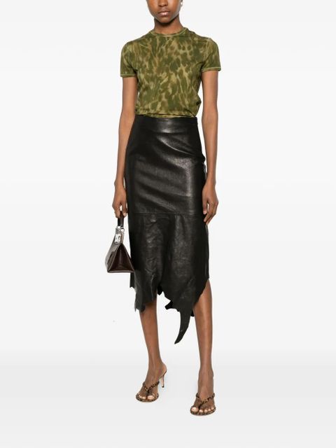 Diesel panelled irregular-hem skirt - Black - zdjęcie produktu nr 2