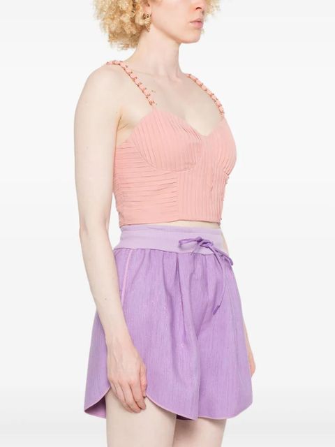 FARM Rio plissé-effect tank top - Pink
