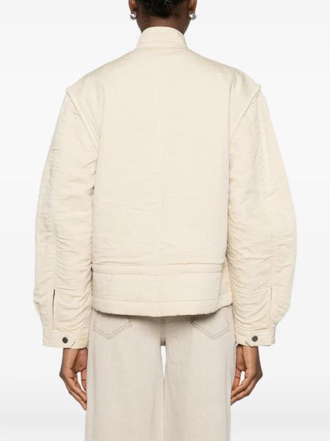 MARANT ÉTOILE patch-pocket tie jacket - Neutrals