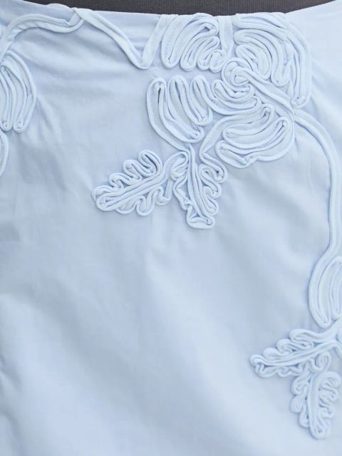 Rotate spódnica bawełniana kolor niebieski mini ołówkowa 1138592322