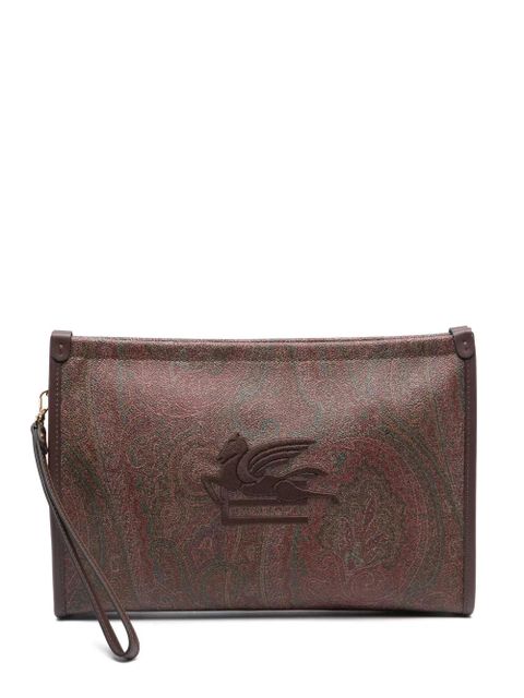 ETRO Essential paisley-print clutch bag - Brown - zdjęcie produktu nr 1
