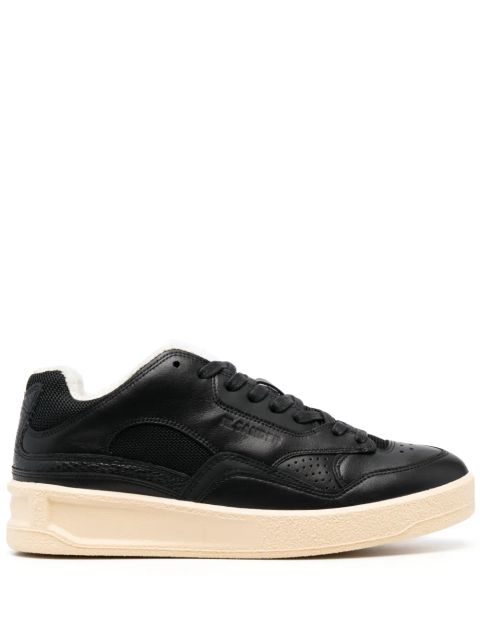 Jil Sander Basket low-top leather sneakers - Black